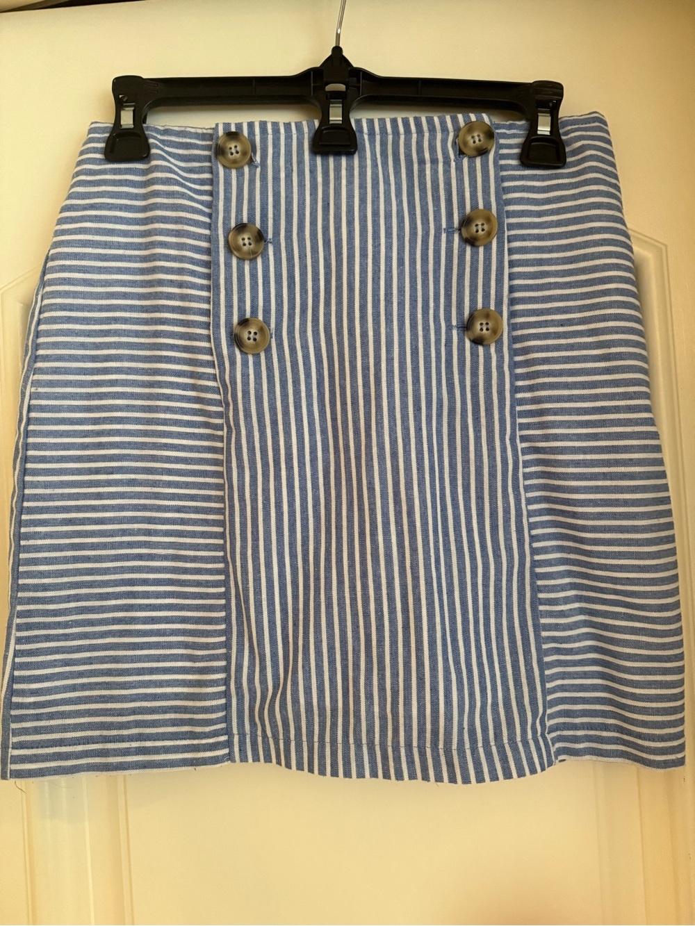 Altar'd State Blue and White Striped Skirt